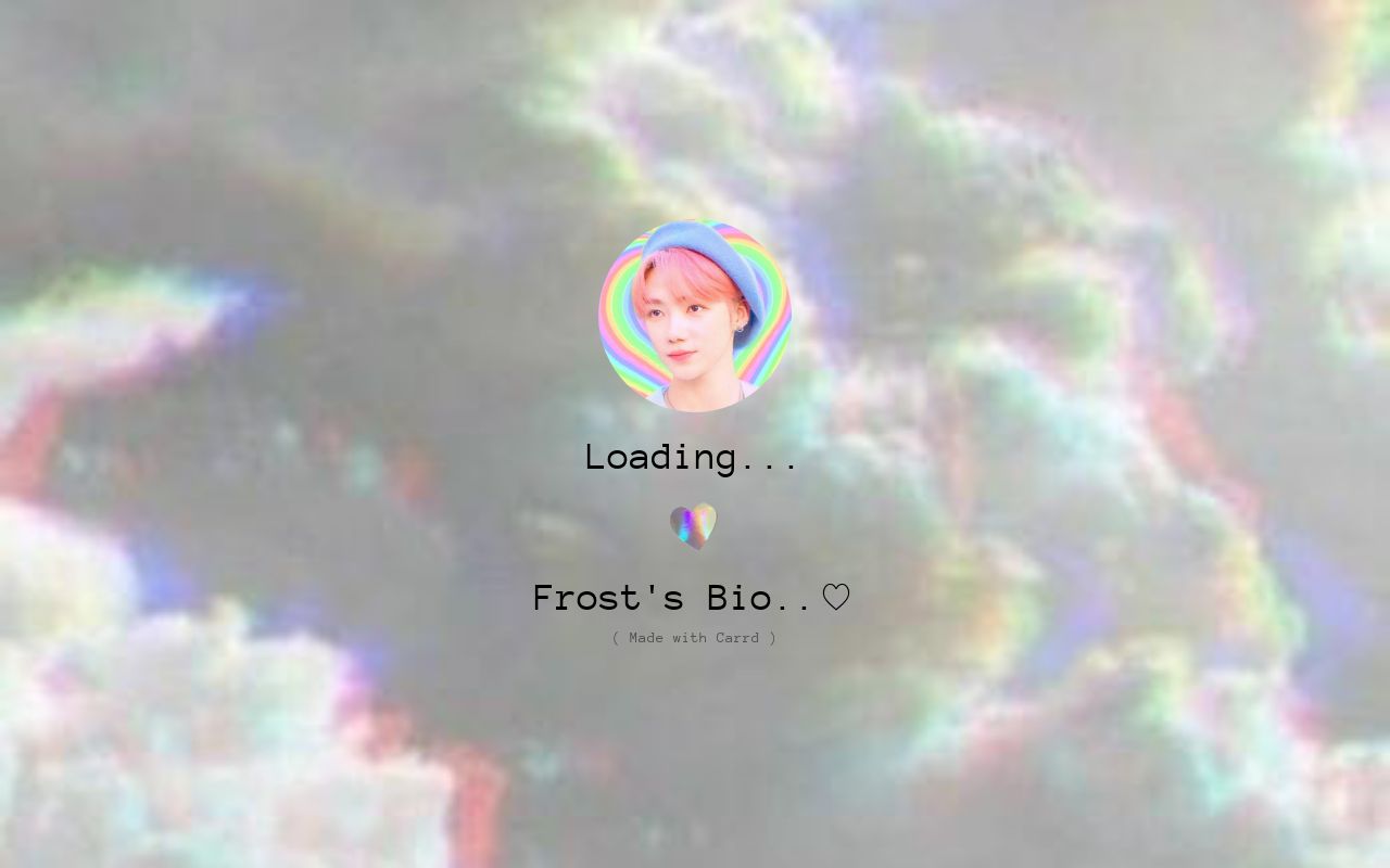 Carrd profile picture for @frostyy